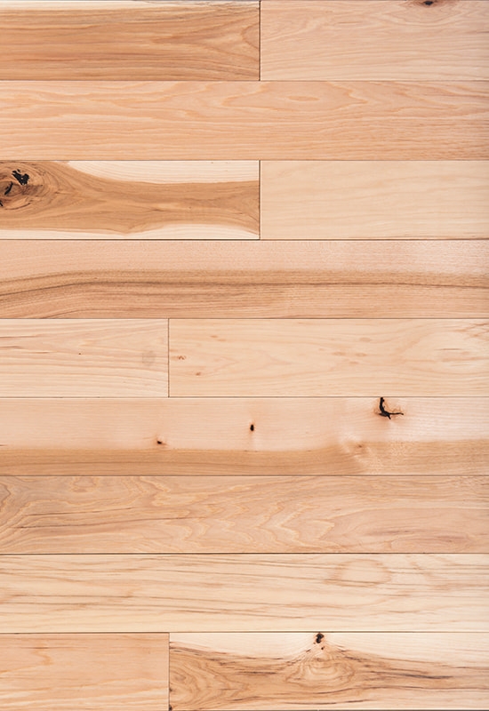 Hickory 90 piso de madeira sólida plana