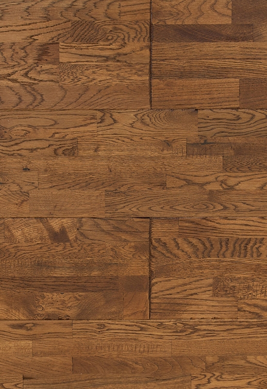 White Oak 203 arranhado à mão + piso de madeira maciça angustiada