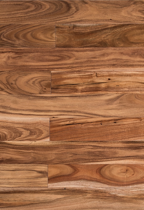 Pequena folha acacia 90 piso de madeira maciça plana